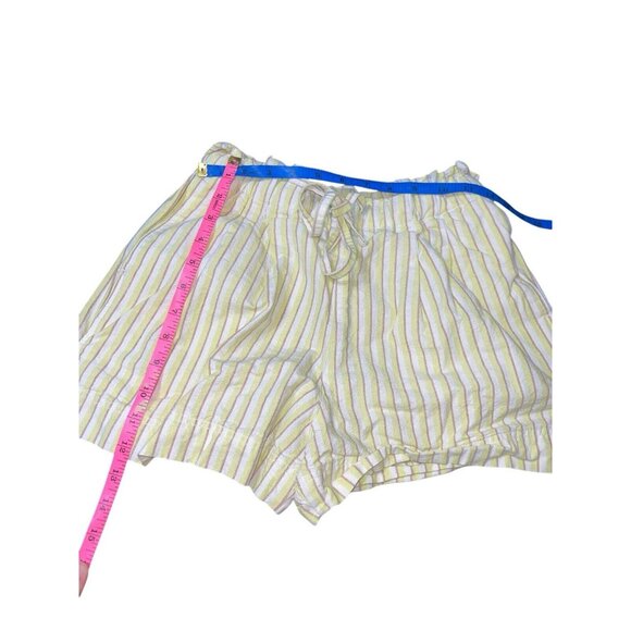 UNIQLO Women's Size XS Striped Cotton Linen Blend Shorts READ - Picture 4 of 9
